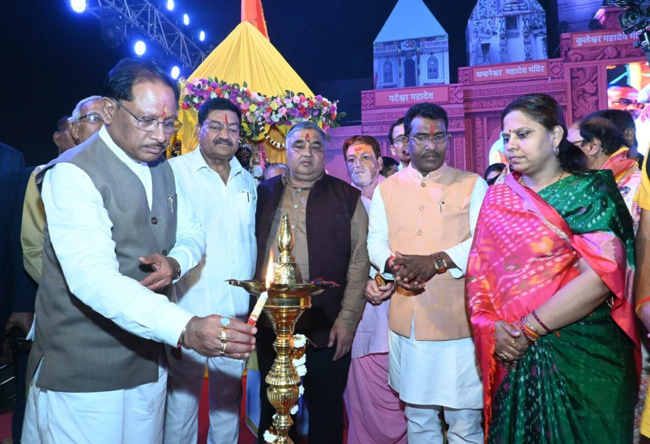 राजिम कुंभ कल्प समापन कार्यक्रम मं मुख्यमंत्री विष्णुदेव साय